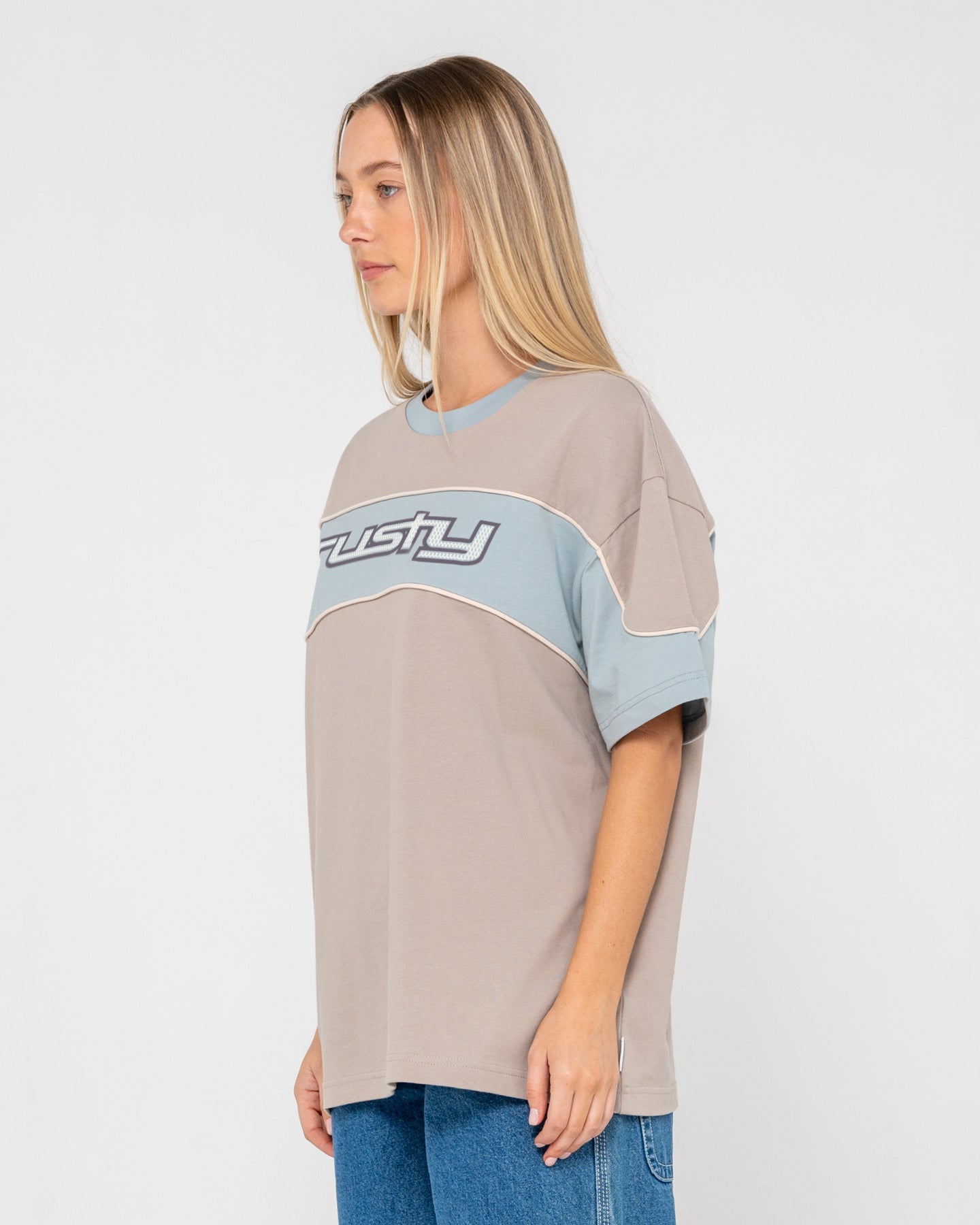 Rusty Kinetic Oversize Tee - Ultimate Grey