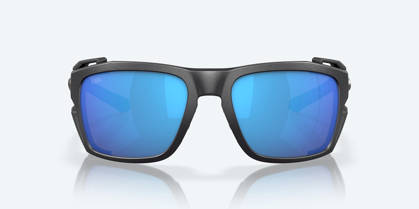 King Tide 8 Black Pearl Sunglasses - Blue Mirror 580G