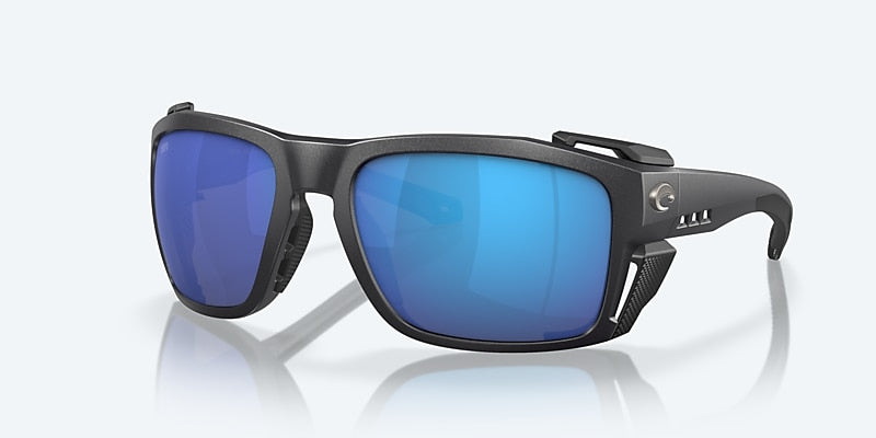 King Tide 8 Black Pearl Sunglasses - Blue Mirror 580G