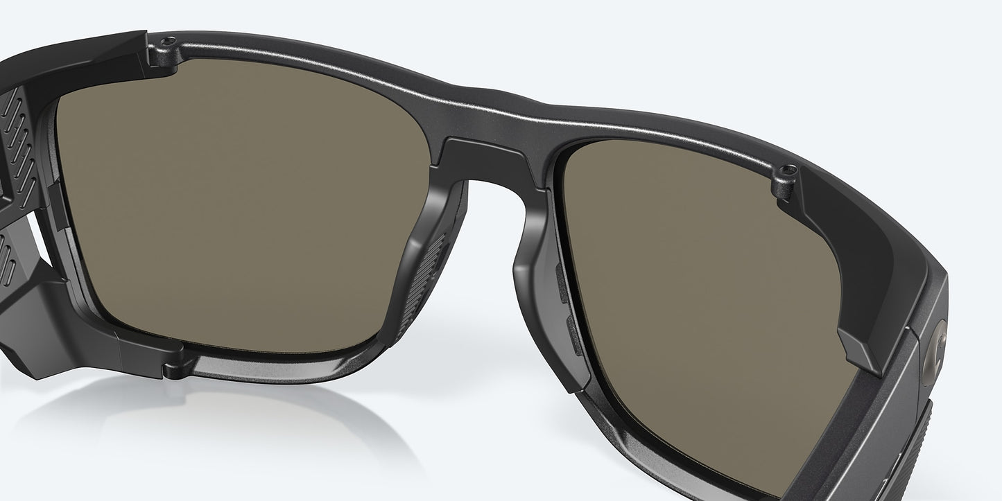 King Tide 6 Black Pearl Sunglasses - Blue Mirror 580G