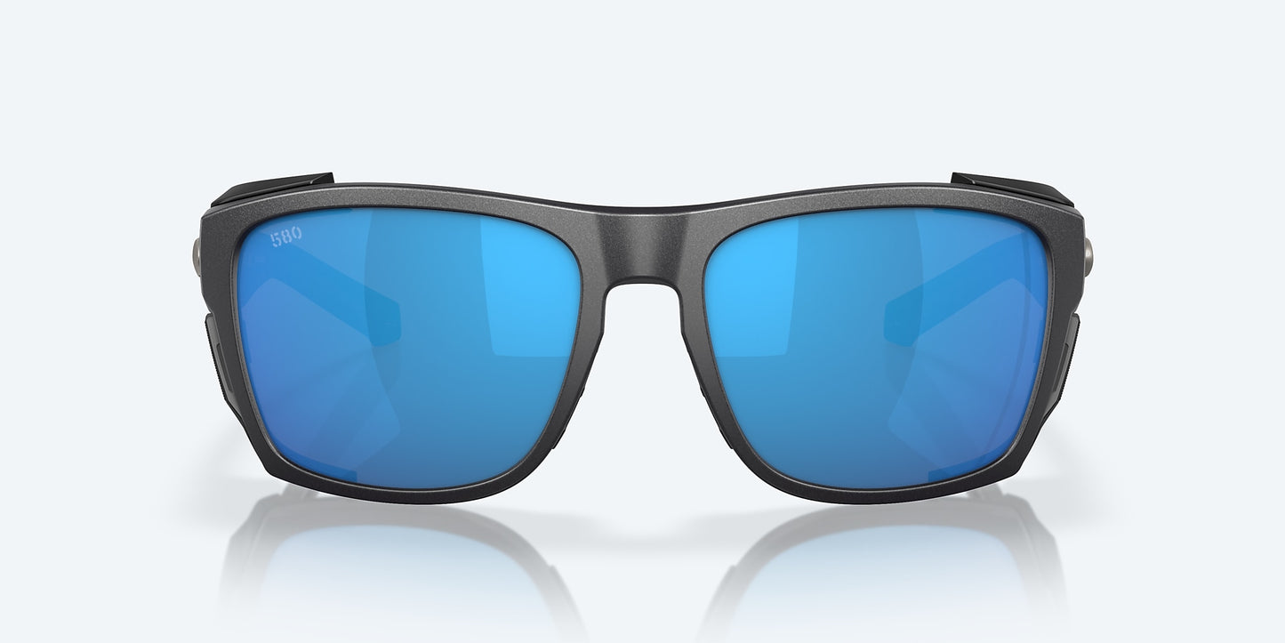 King Tide 6 Black Pearl Sunglasses - Blue Mirror 580G