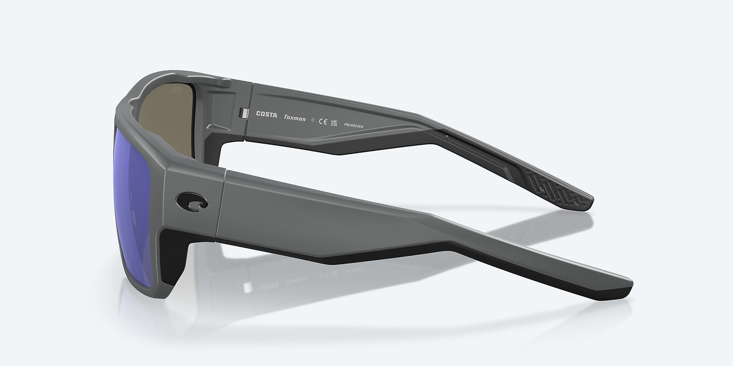 Taxman Matte Gray w/ Blue Mirror 580G