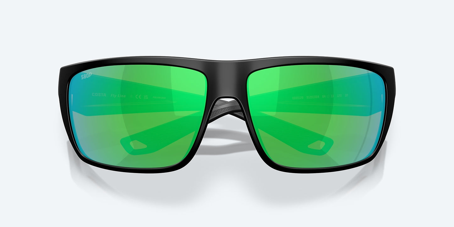 Fly Line Matte Black w/ Green Mirror 580P