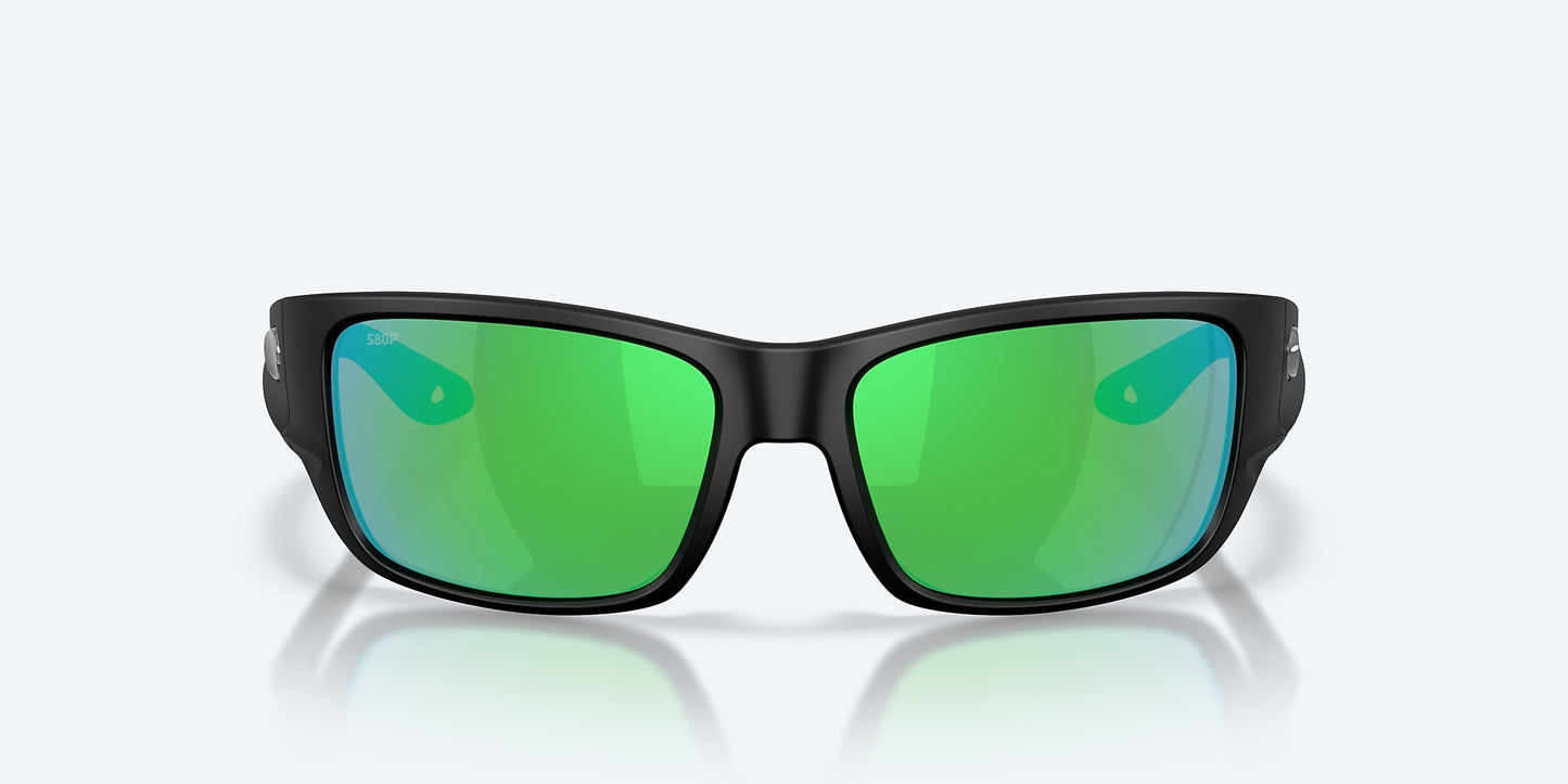 Schoolie Matte Black w/ Green Mirror 580P