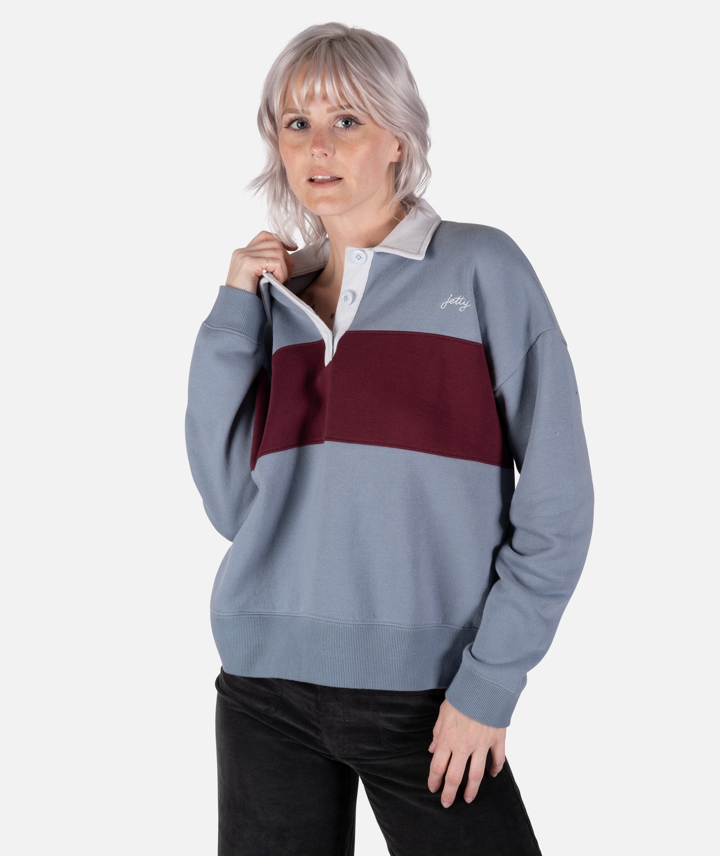 Jetty Leah Rugby Fleece - Blue