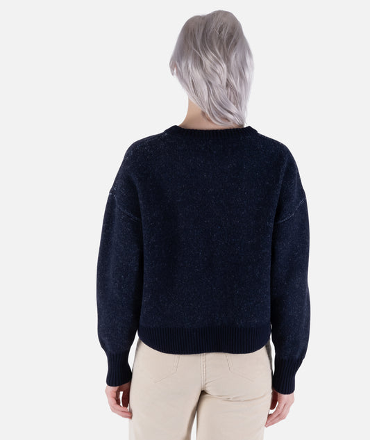 Jetty SeaTini Jacquard Sweater - Navy