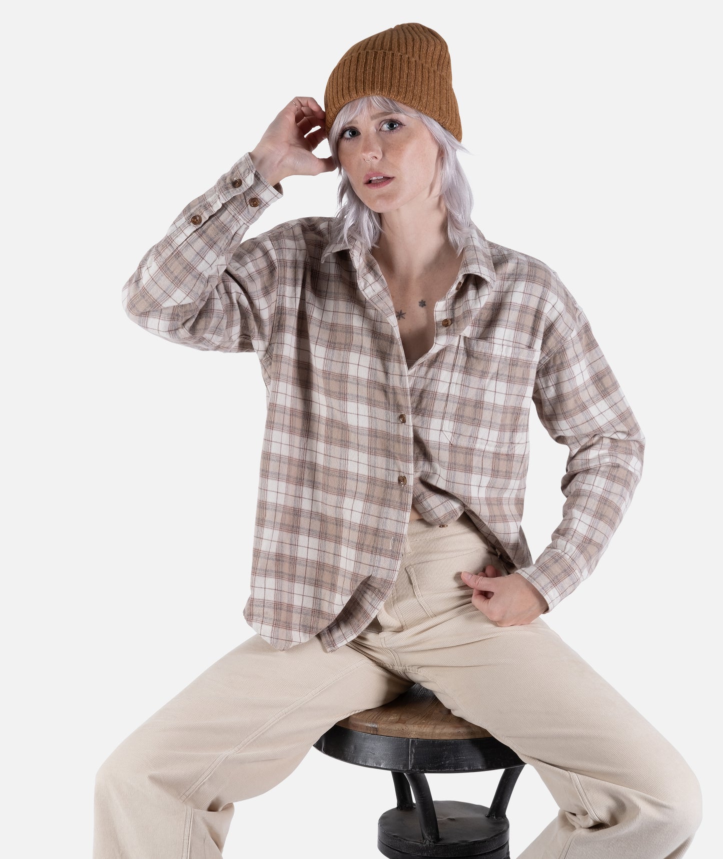 Jetty Wander Flannel - Ivory