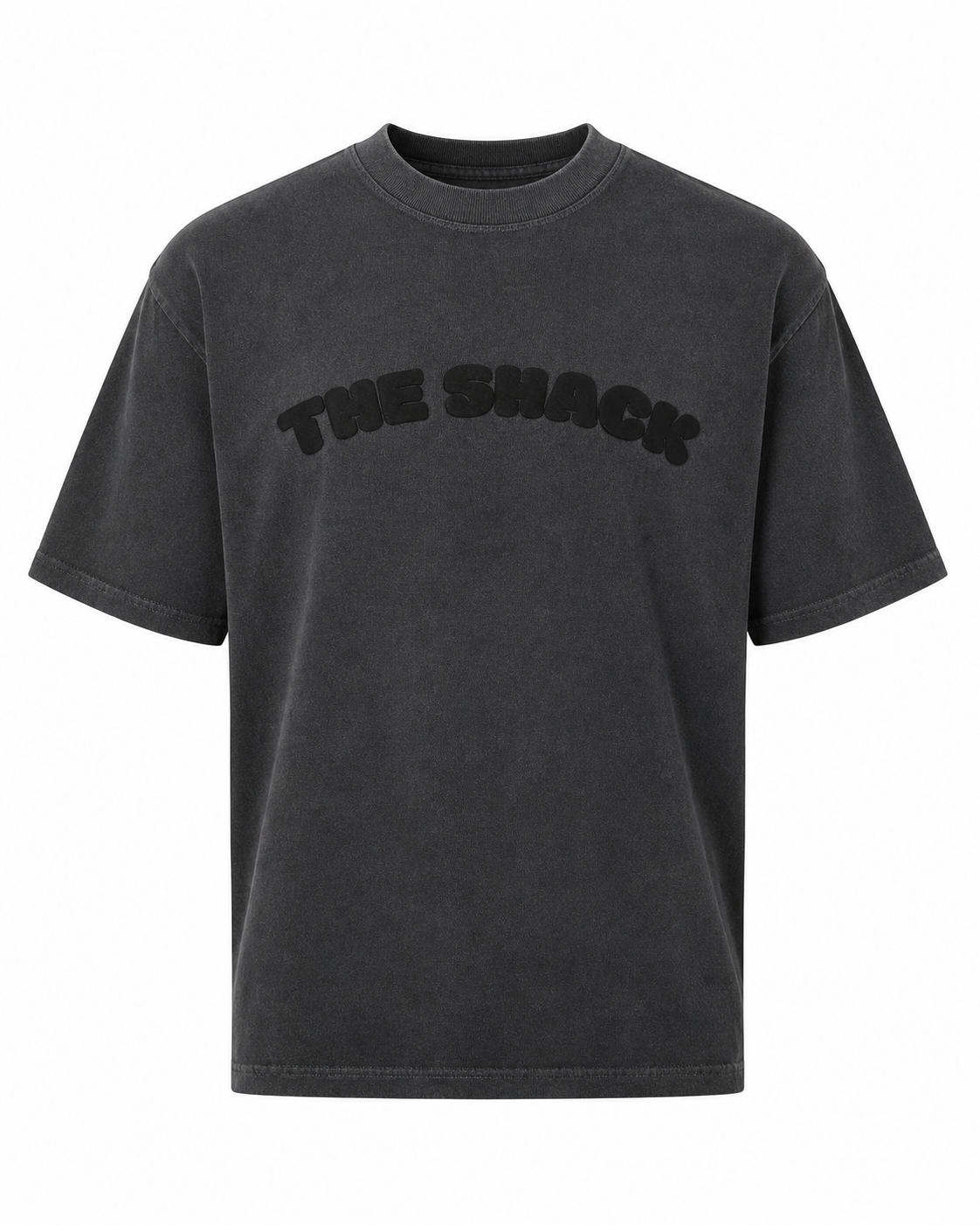 The Shack Puff Print Tee - Charcoal