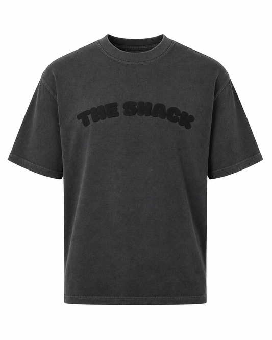 The Shack Puff Print Tee - Charcoal