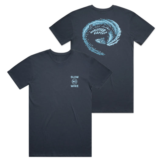 TQC No Wake Tee - Blue Fin