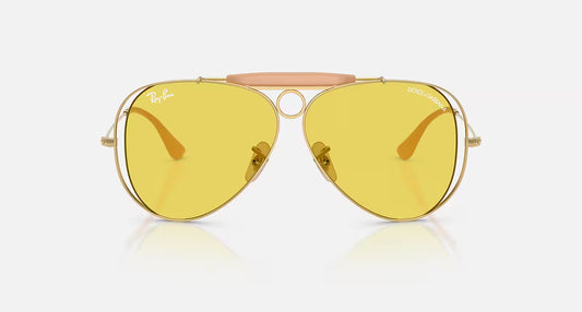 Ray-Ban x Dolce & Gabbana The Shooter Polished Arista Gold w/ Yellow Lense