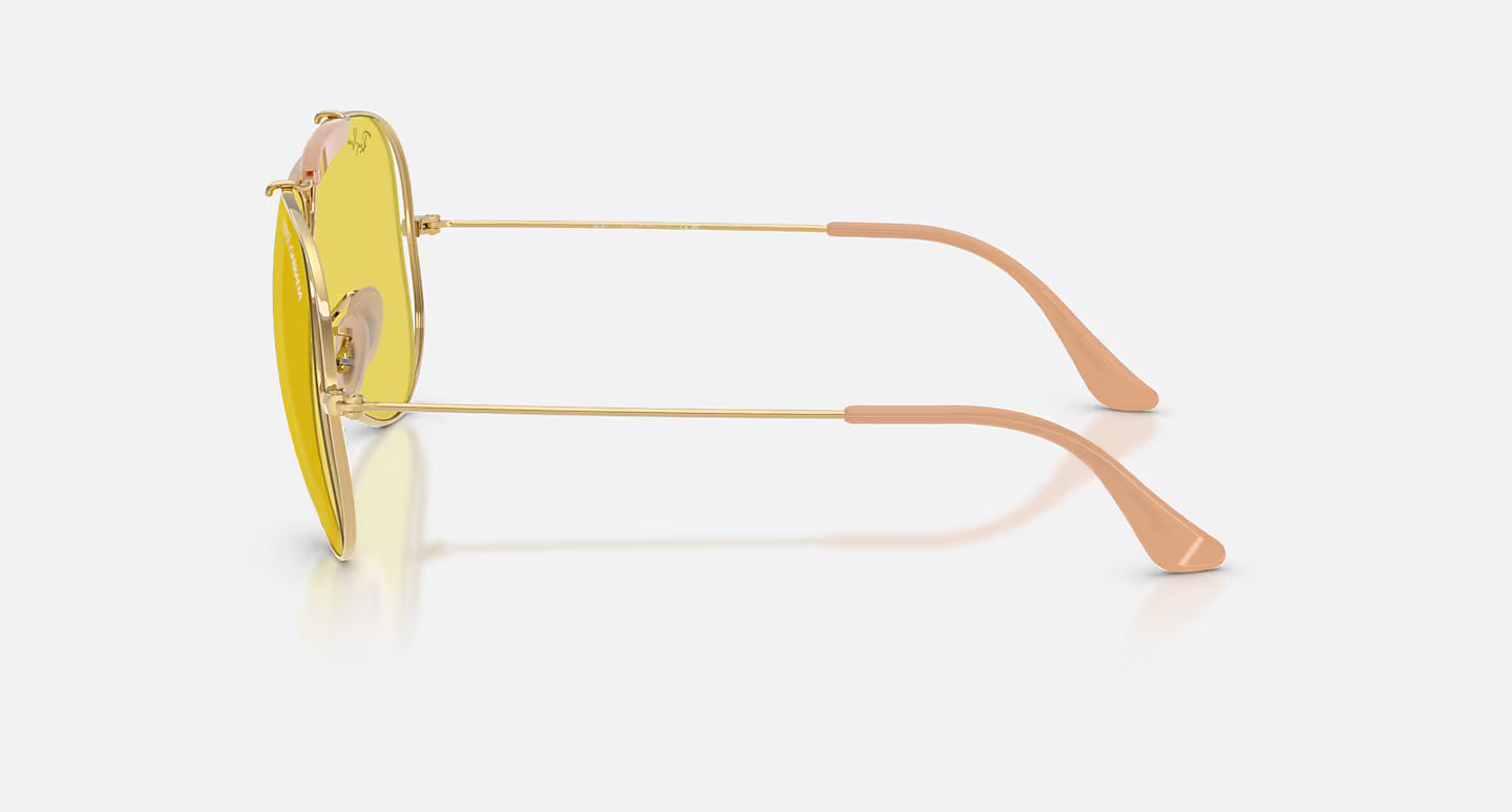 Ray-Ban x Dolce & Gabbana The Shooter Polished Arista Gold w/ Yellow Lense