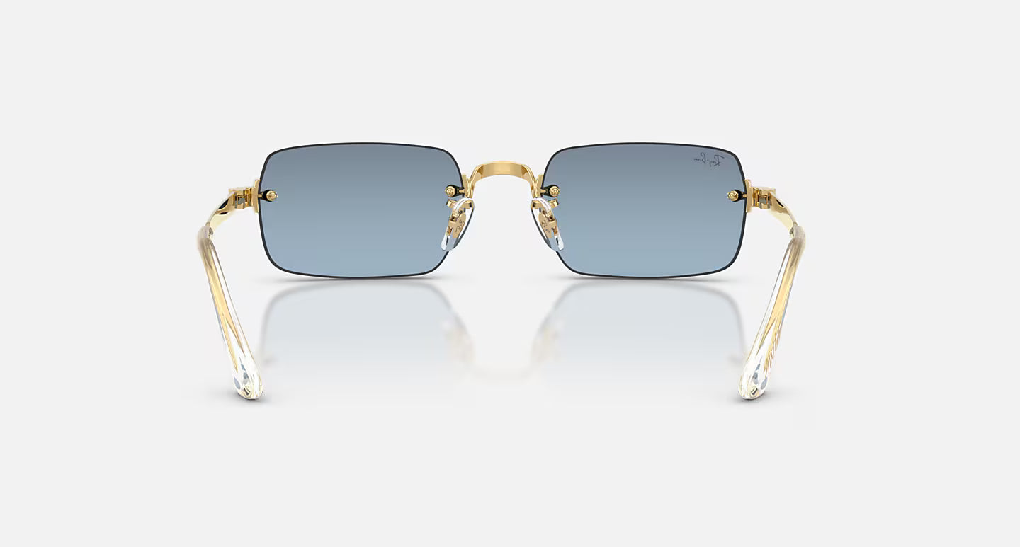 RB3928 by A$AP Rocky Polished Arista Gold w/ Blue Gradient Dark Grey Lens