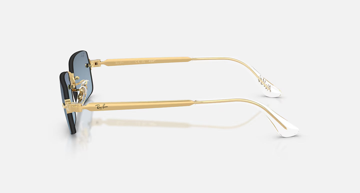 RB3928 by A$AP Rocky Polished Arista Gold w/ Blue Gradient Dark Grey Lens