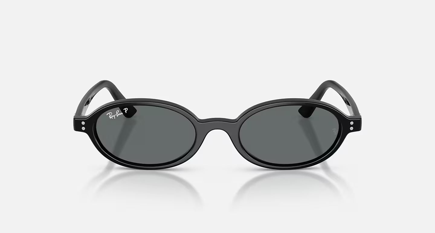 Khal Bio-Based RB4472 Polished Black Dark Grey Polarized Lens