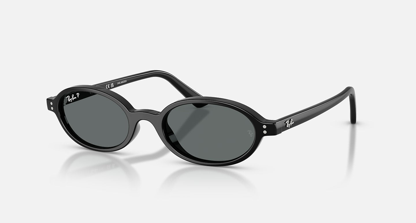 Khal Bio-Based RB4472 Polished Black Dark Grey Polarized Lens