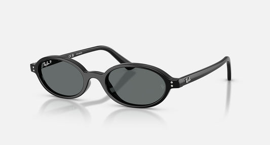 Khal Bio-Based RB4472 Polished Black Dark Grey Polarized Lens