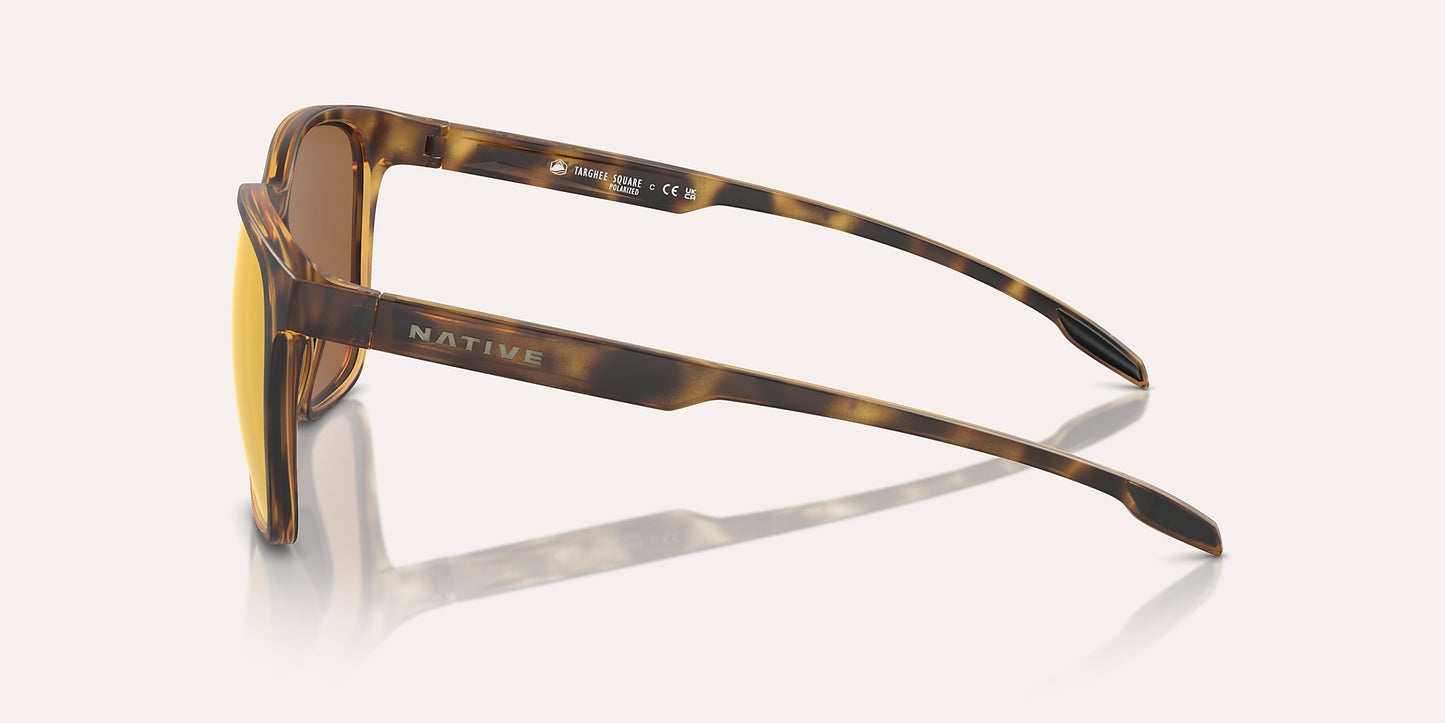 Targhee Square Matte Tortoise w/ Bronze Relfex Polarized