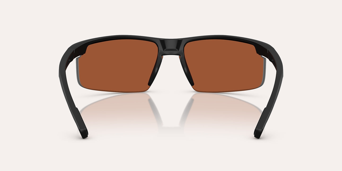 Ridge Runner Crest Matte Black w/ Green Reflex Polarized