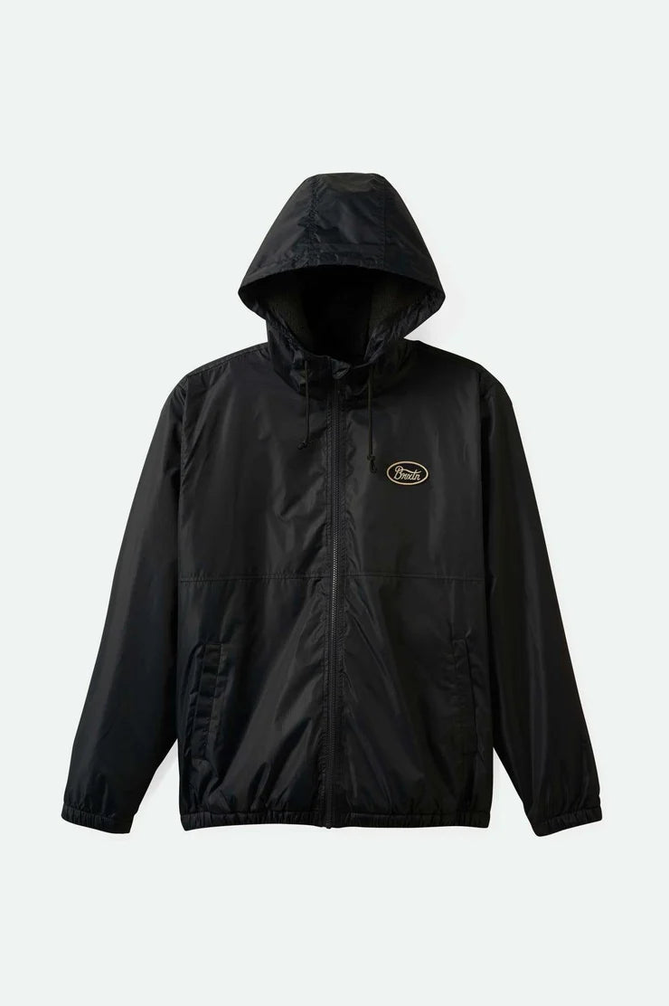 Brixton Claxton Parsons Arctic Fleece Lined Jacket - Black
