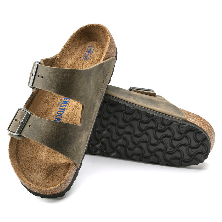 Arizona Soft Footbed Oiled Leather - Faded Khaki