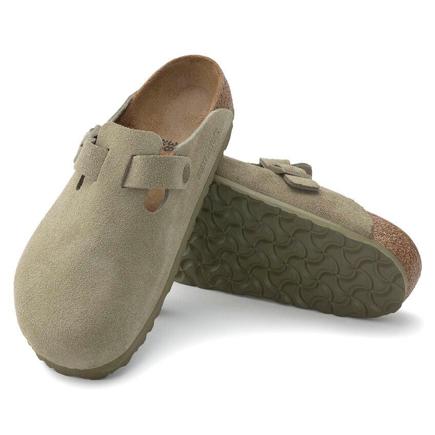 Boston Suede Leather - Faded Khaki