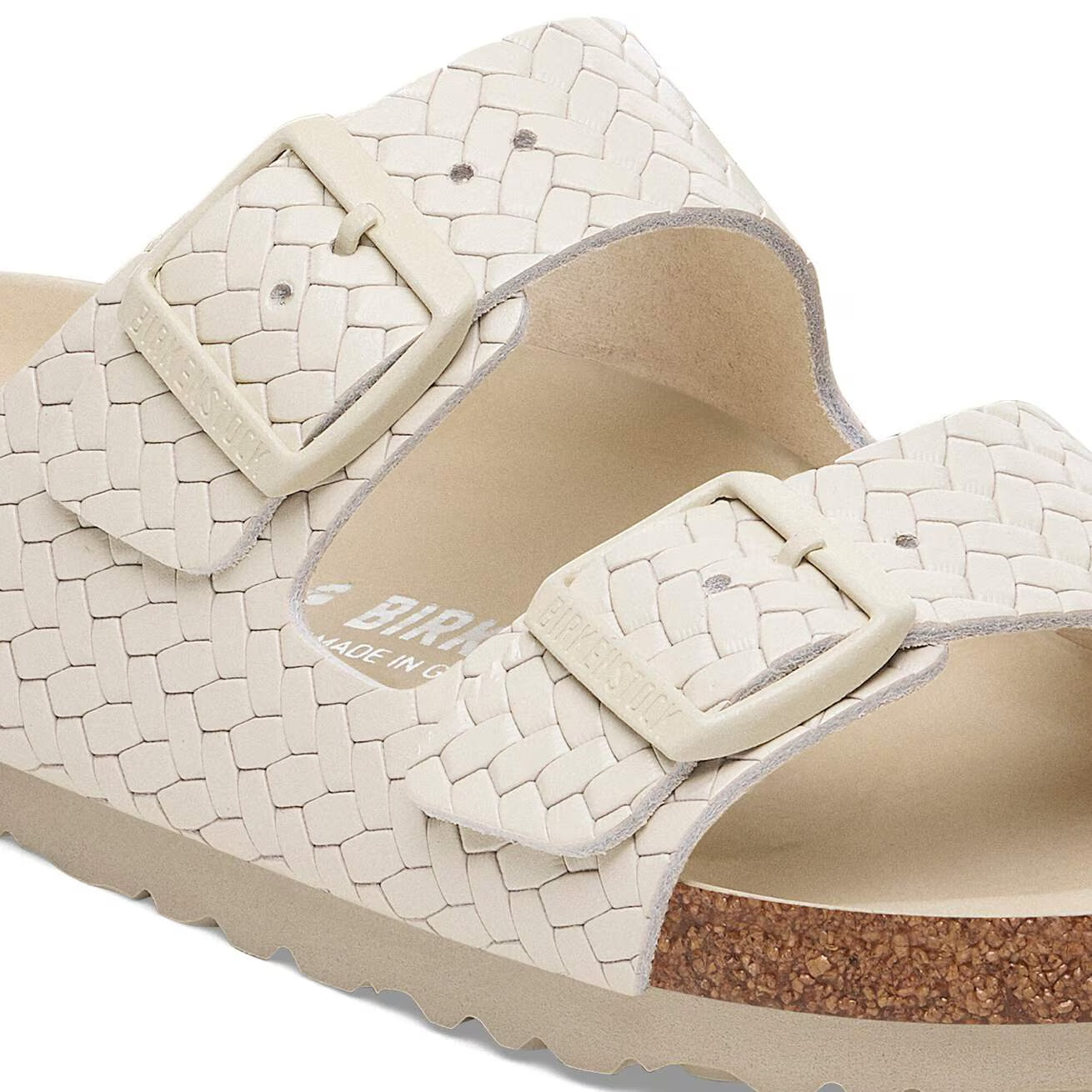Arizona Rivet Logo Woven Embossed - Ecru