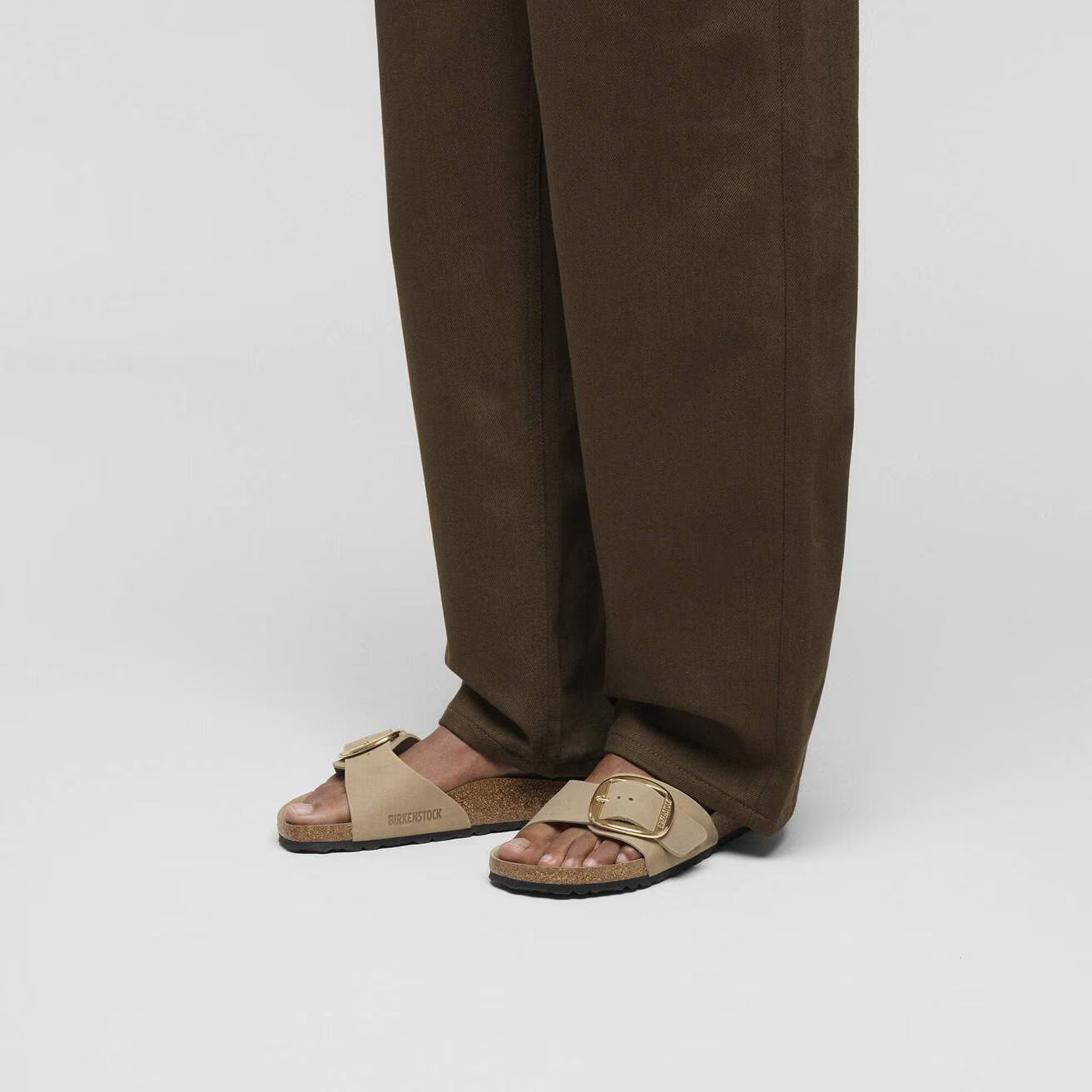 Madrid Big Buckle Oiled Leather - Tabacco Brown