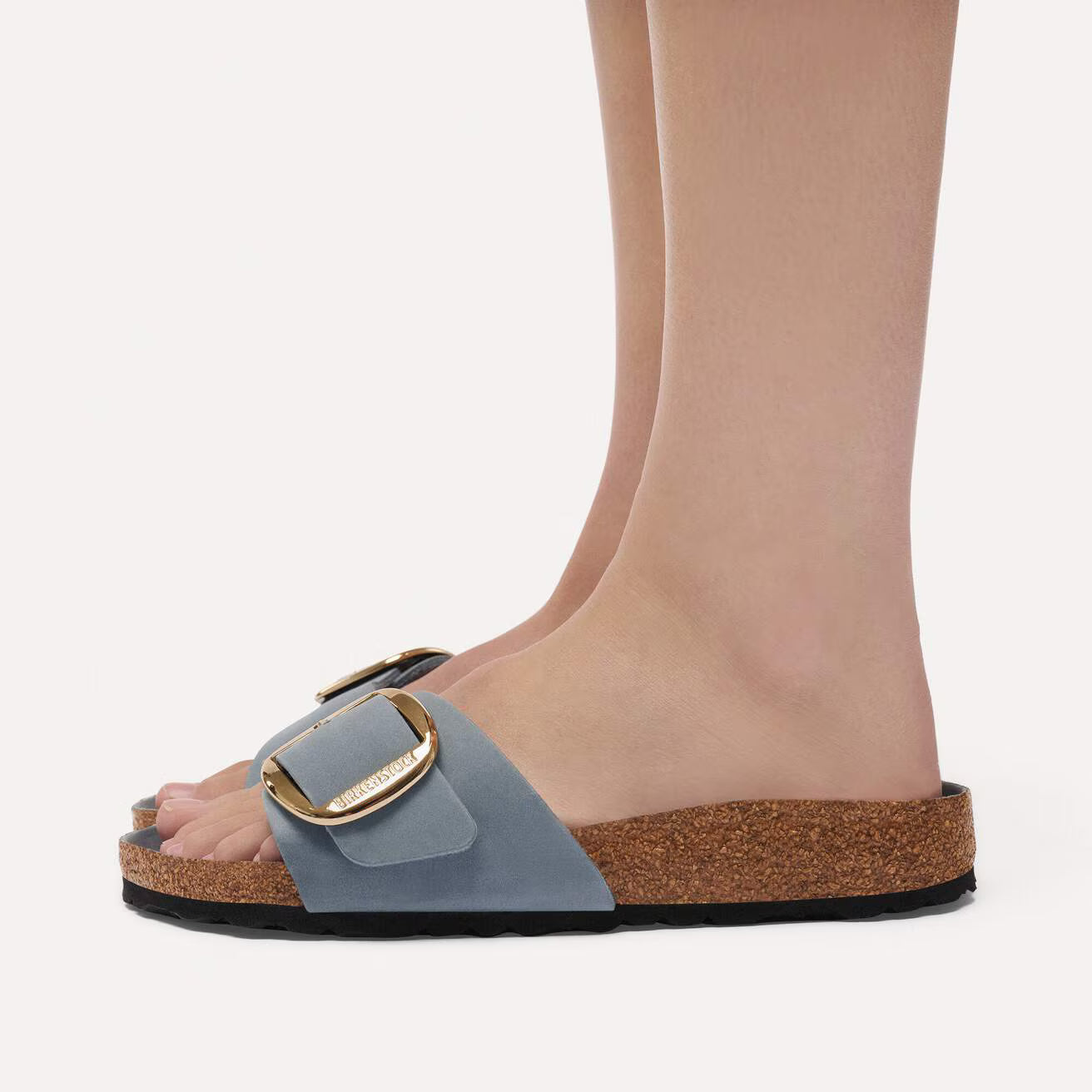 Madrid Big Buckle OIled Leather - Basalt Gray