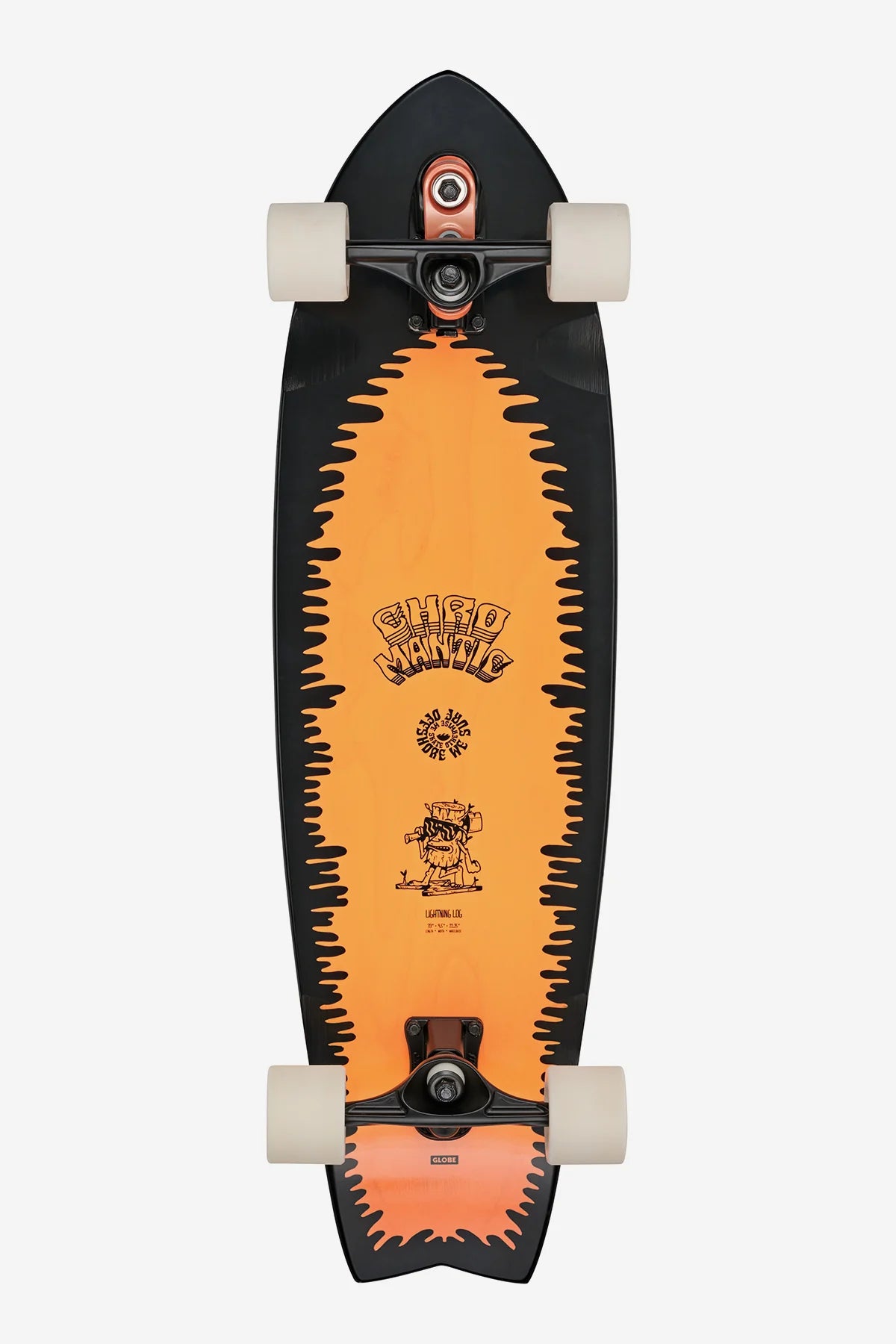Globe Chromantic Surf Skate Boards 33" Lightning Log
