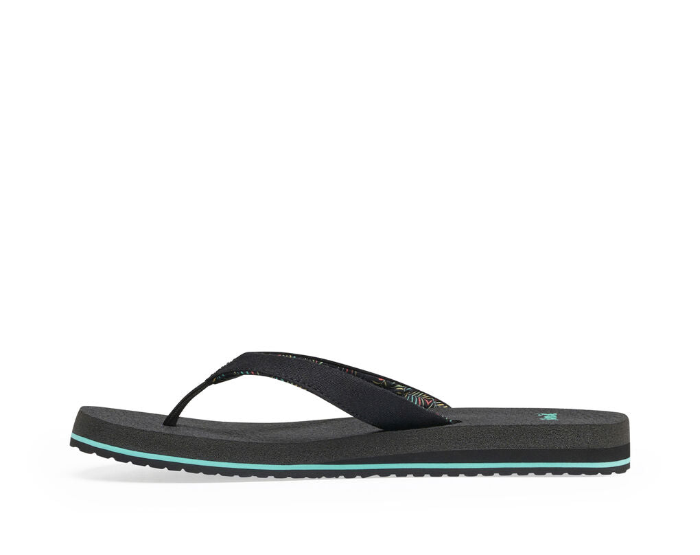 Sanuk Women's Yoga Paradise 2 - Black Paradise Palms