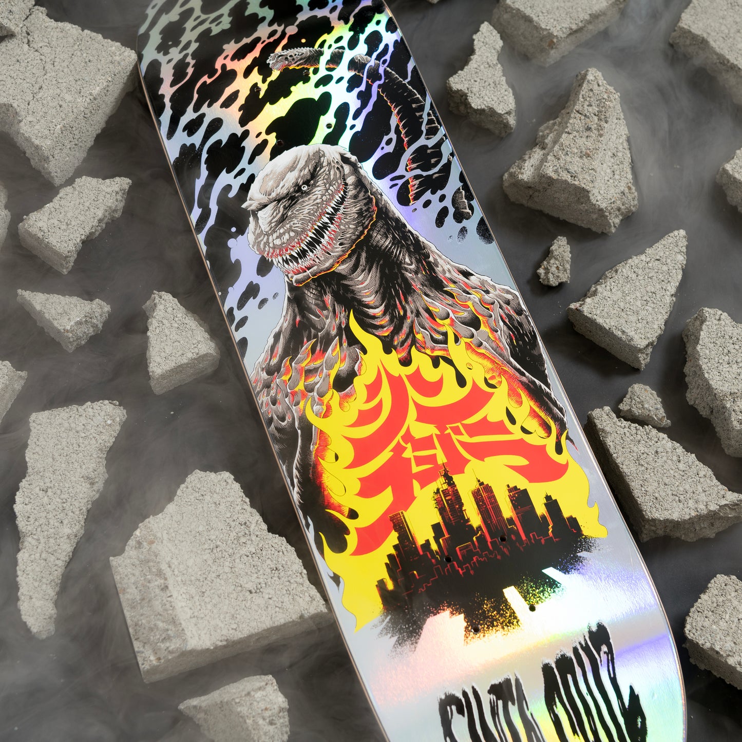 Santa Cruz Godzilla Shin Knox Firepit Deck 8.5