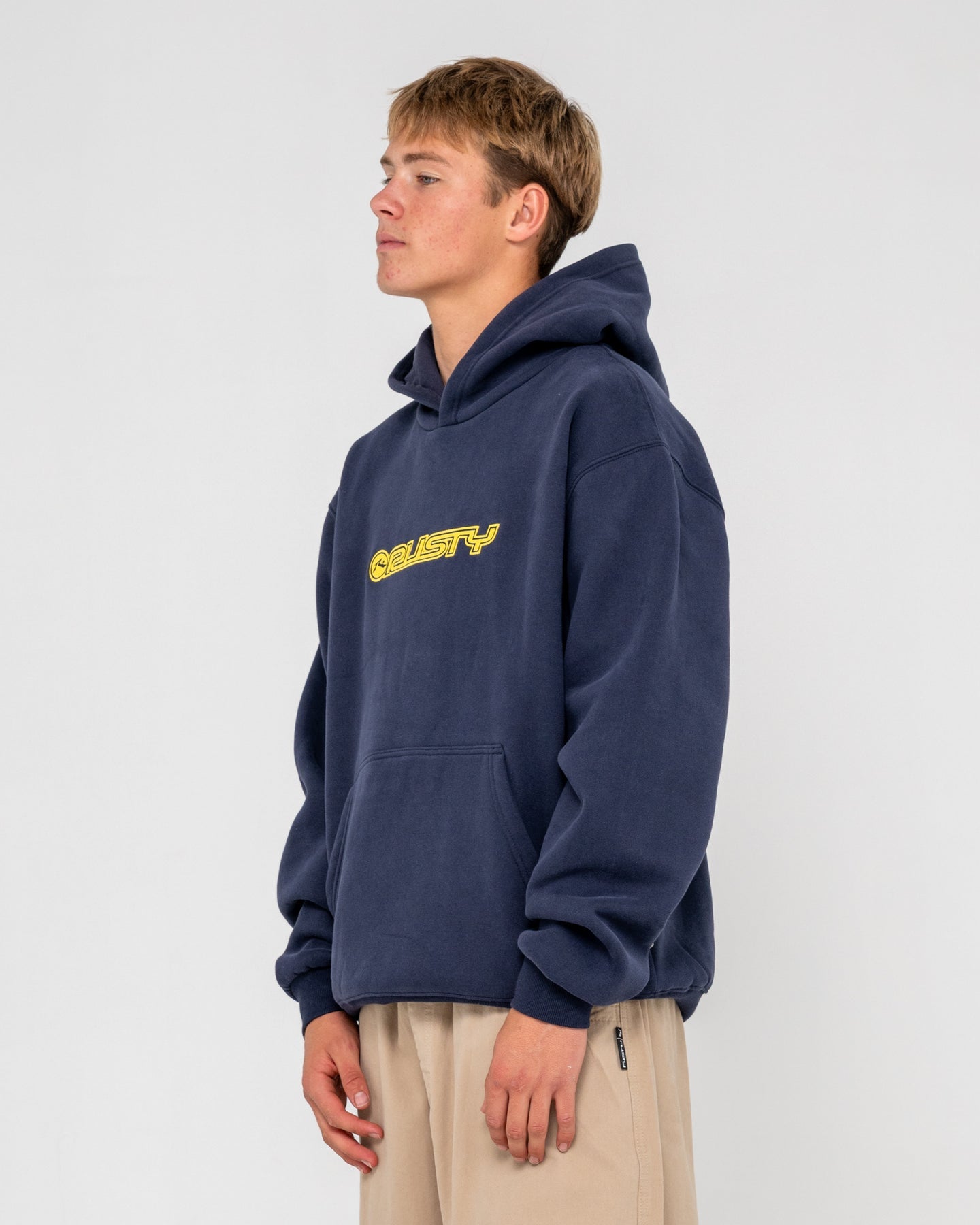 Rusty Flip Daddy 2.0 Hooded Fleece - Navy Blue