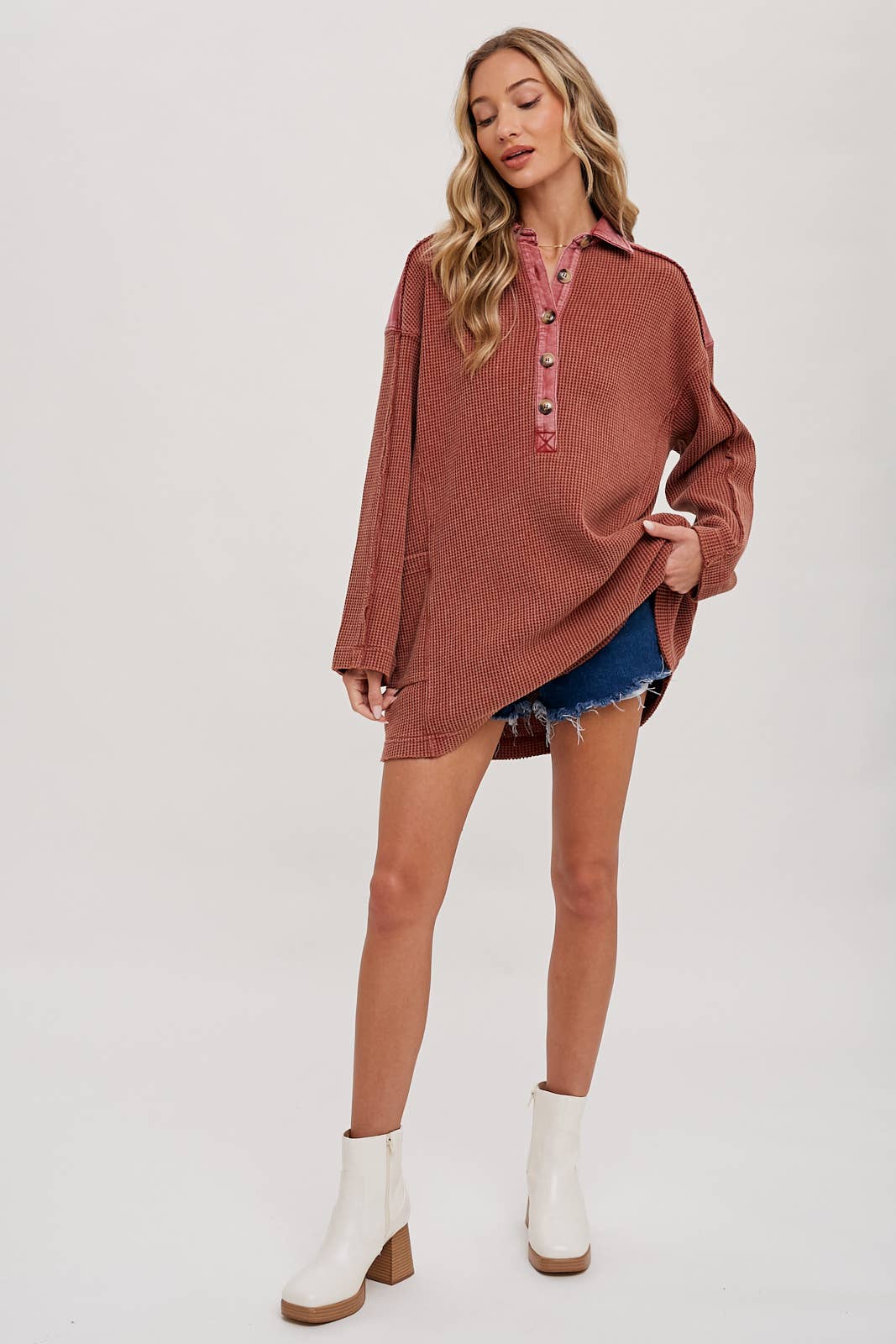 Thermal Henley Tunic