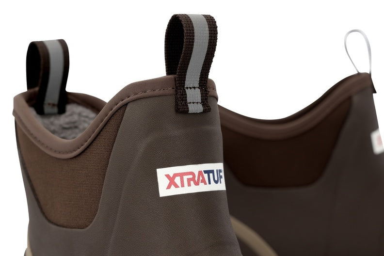 Xtratuf Men’s Glacier Trek Pro Ice Fleece Lined Ankle Deck Boot - Brown