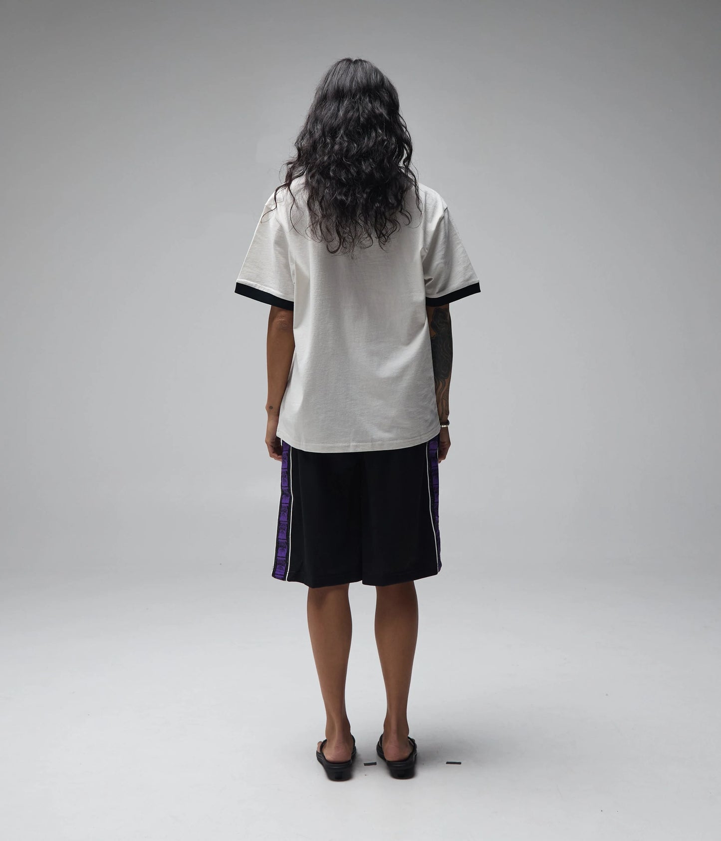 Former x Rage Tin Ringer Shrunken Tee - Bone/Black