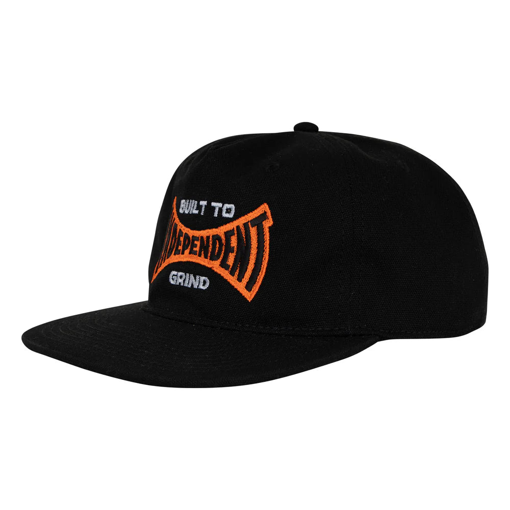 Independent BTG Span Unstructured Snapback Hat - Black
