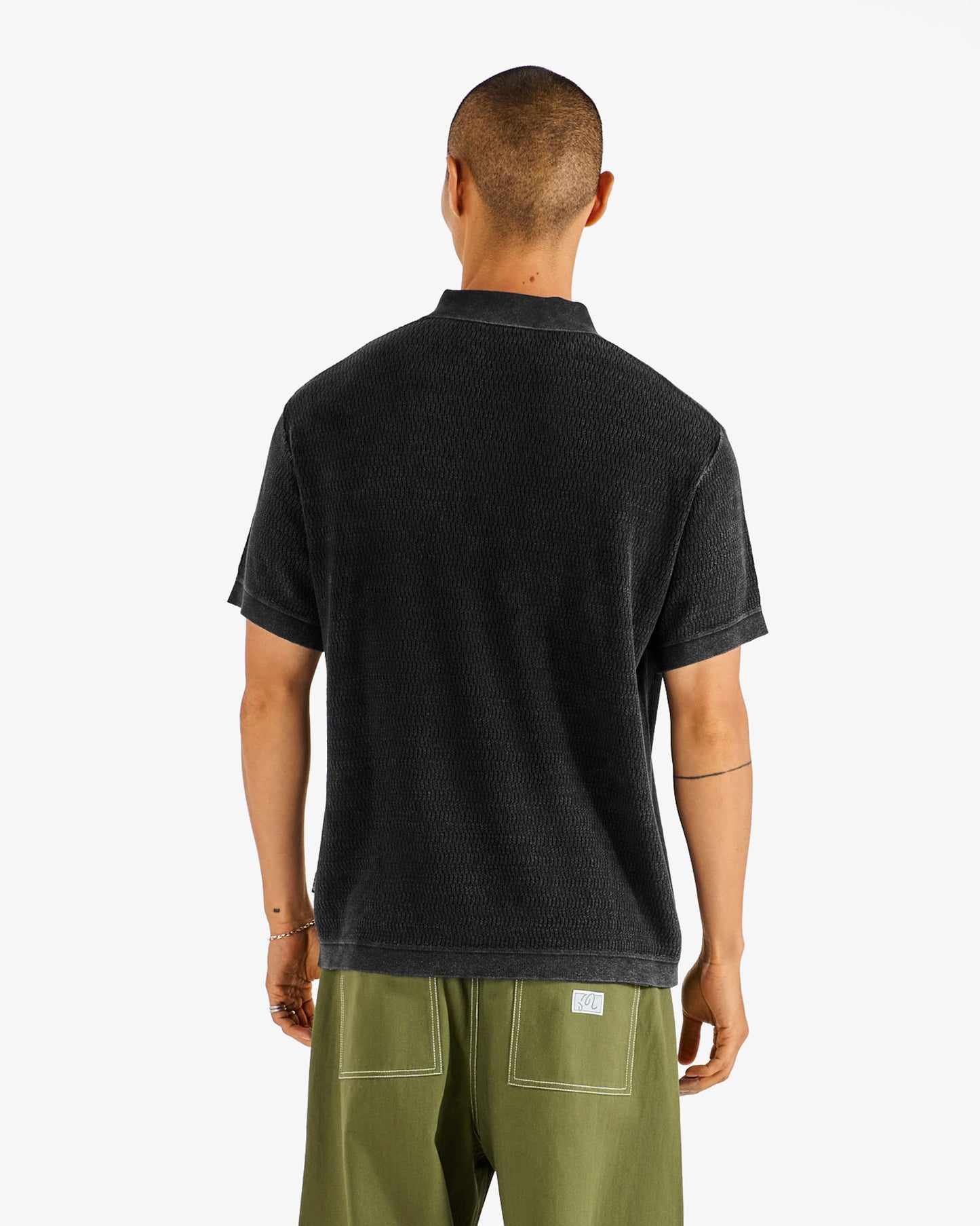 Malbon Brickwork Polo - Black