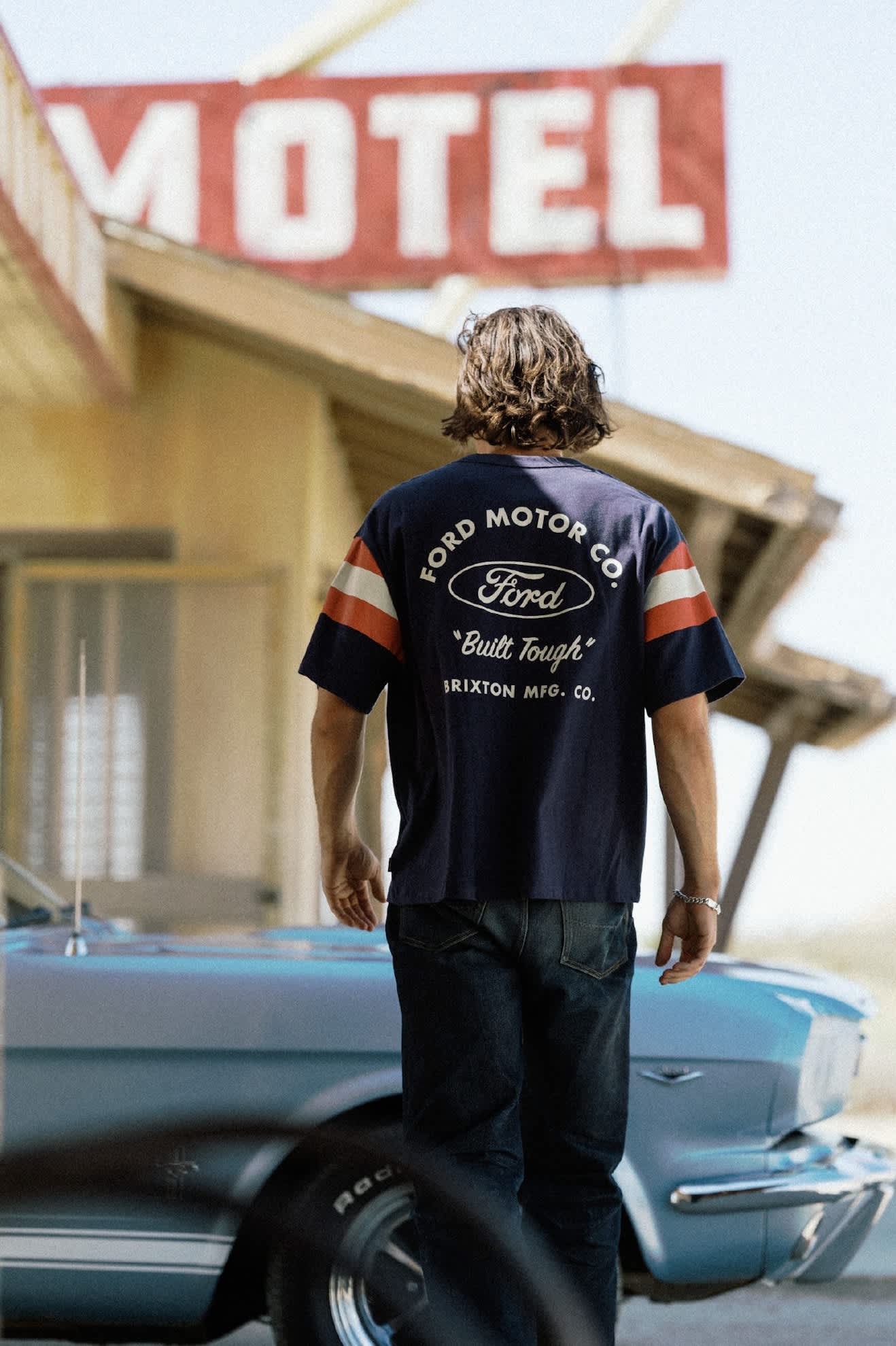 Brixton x Ford Built Tough Jersey - American Navy