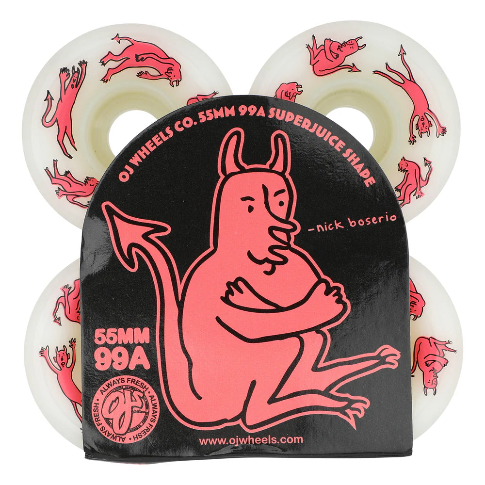 OJ Boserio Little Devils White 99a 55mm Wheels
