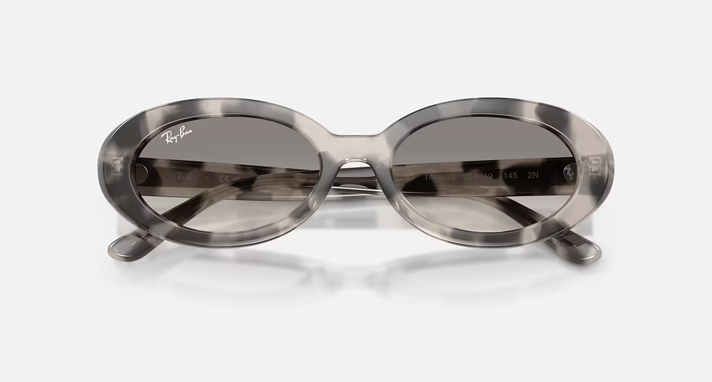 RB2223 Opal Grey Havana w/ Clear Gradient Grey Lens