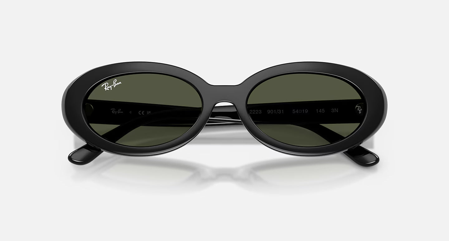 RB2223 Polished Black w/ Green Lens