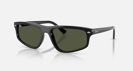 RB2225 Polished Black w/ Green Lens
