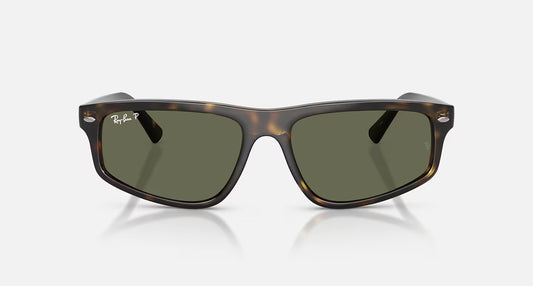 RB2225 Polished Havana w/ Green Polarized Lens