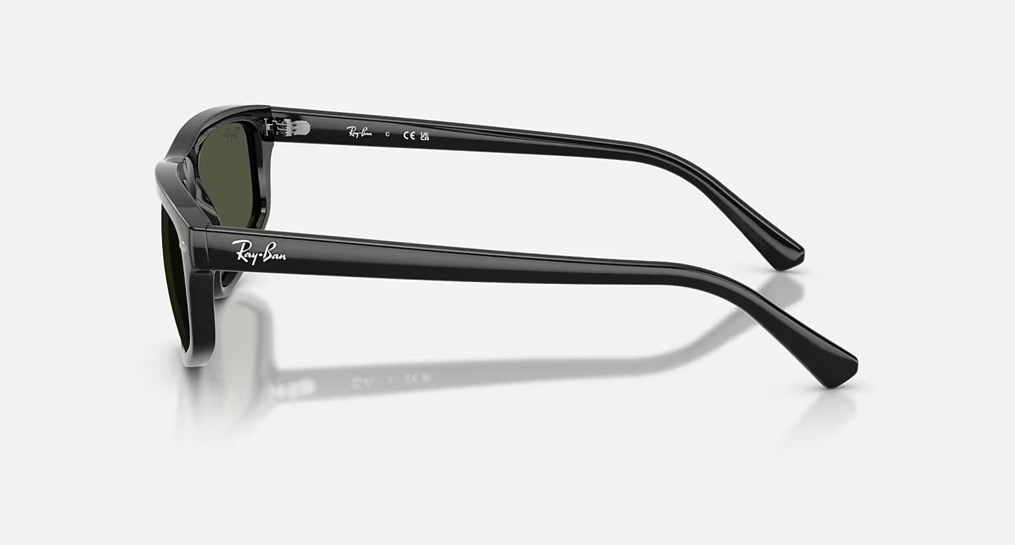 RB2225 Polished Black w/ Green Lens