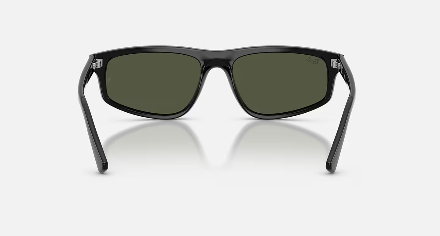 RB2225 Polished Black w/ Green Lens