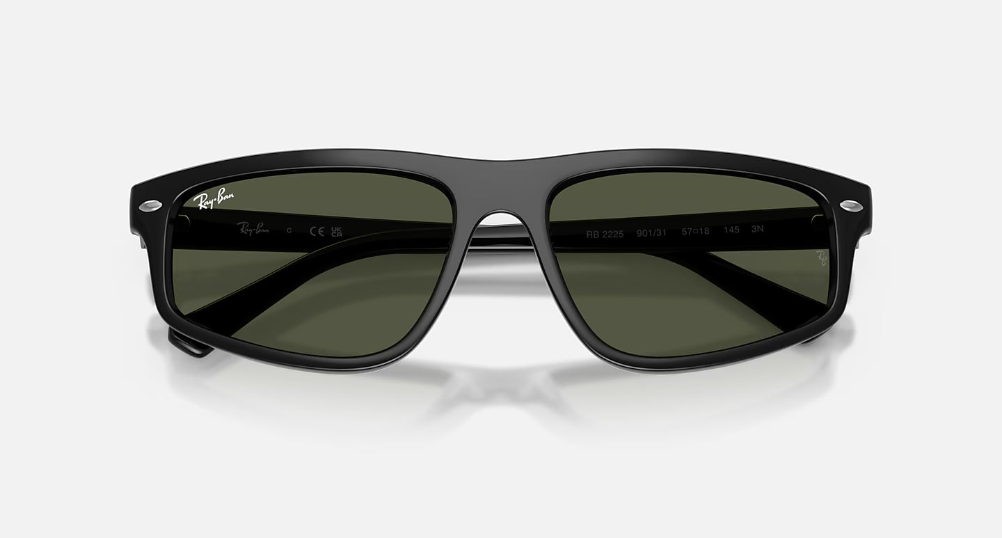 RB2225 Polished Black w/ Green Lens