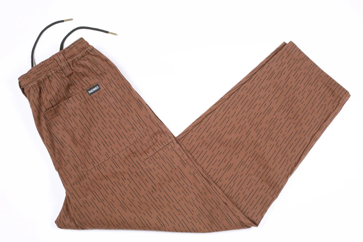 Theories Rain Camo Stamp Lounge Pant - Brown