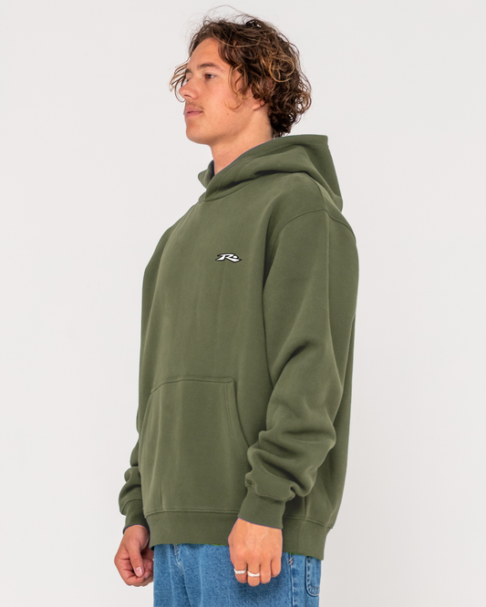 Registered Hooded Pull Over P/O Hoodie - Fatigue