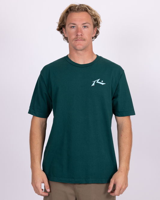 Zig Zag S/S Tee - Emerald